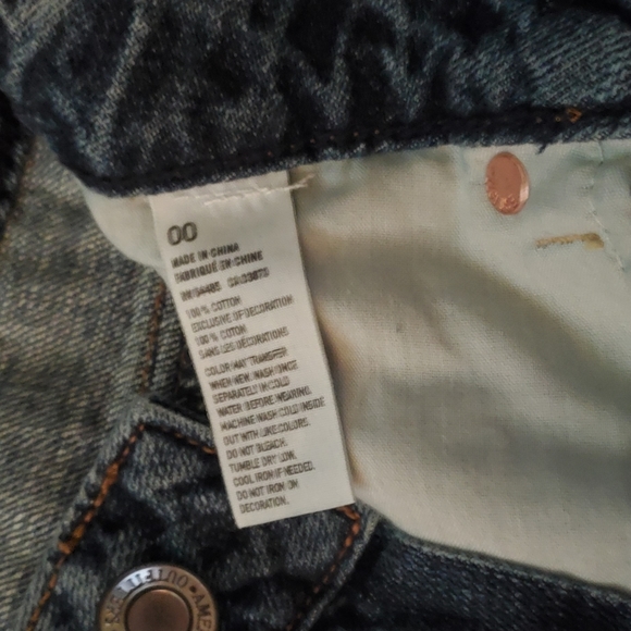 πHP American Eagle Patchwork Jean Shorts - Picture 5 of 9